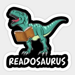 Readosaurus T-shirt Reading Dinosaur Sticker